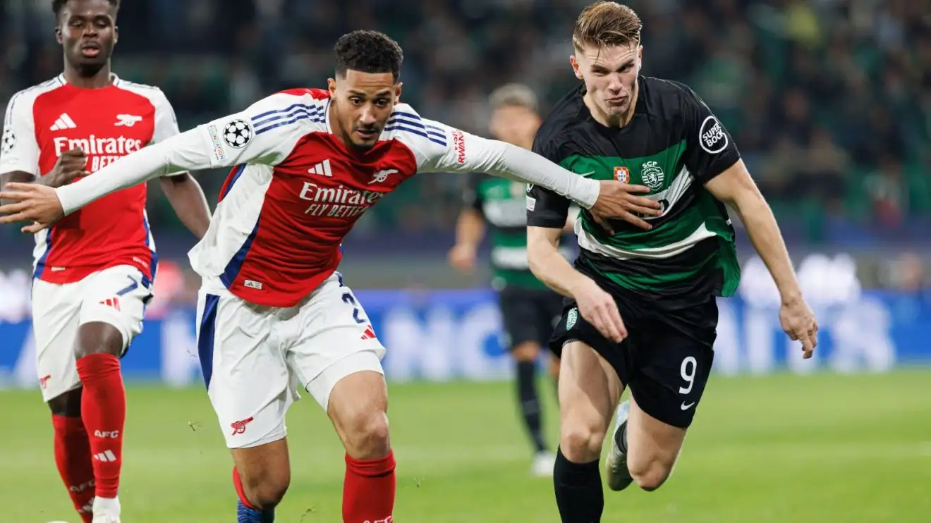 Saliba claims Arsenal team-mate is ‘top three’ in the world after Champions League win